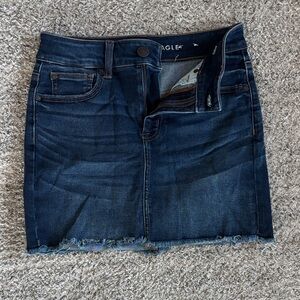 American Eagle Outfitters Dark Blue Denim Mini Skirt